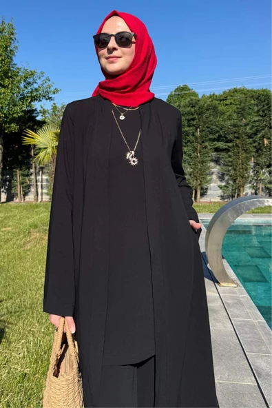 Yaren Üçlü Takım Siyah - Resim 5