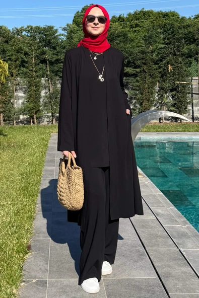 Yaren Üçlü Takım Siyah - Resim 4