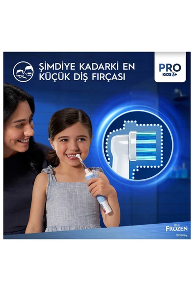 Oral-B Vitality Pro Frozen Özel Seri Çocuklar İçin Şarj Edilebilir Diş Fırçası - Resim 6