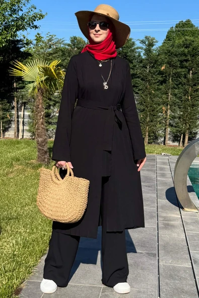 Yaren Üçlü Takım Siyah ürün görseli 1