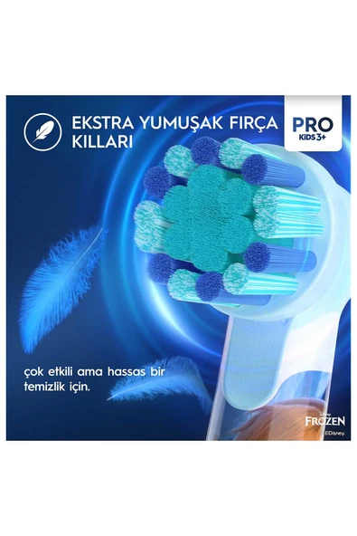 Oral-B Vitality Pro Frozen Özel Seri Çocuklar İçin Şarj Edilebilir Diş Fırçası - Resim 4