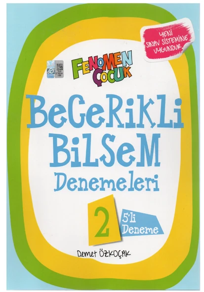 Fenomen 3.Sınıf Becerikli Bilsem 5'li Deneme+Hazırlık Kitabı ürün görseli 1