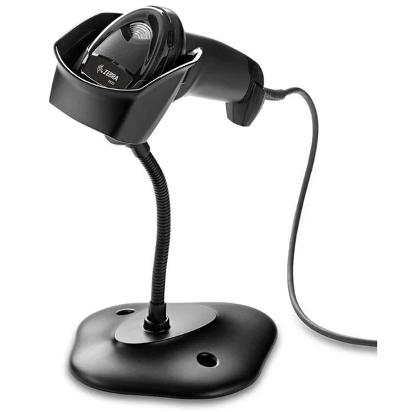 Zebra DS2208 2D Barkod Okuyucu + Stand / USB Siyah - Resim 2