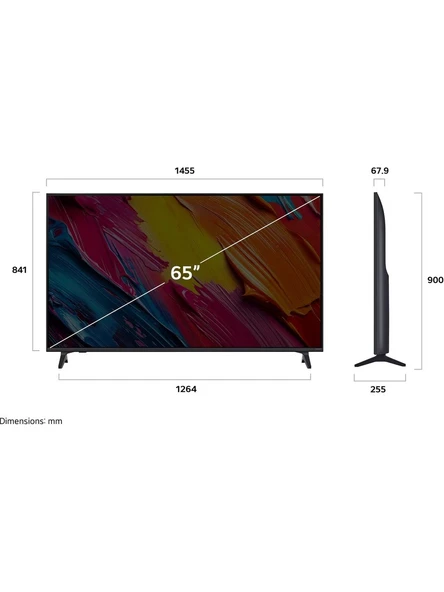 LG 65QNED70A6A 65'' 165 Ekran Uydu Alıcılı 4K Ultra HD Smart QNED TV - Resim 4