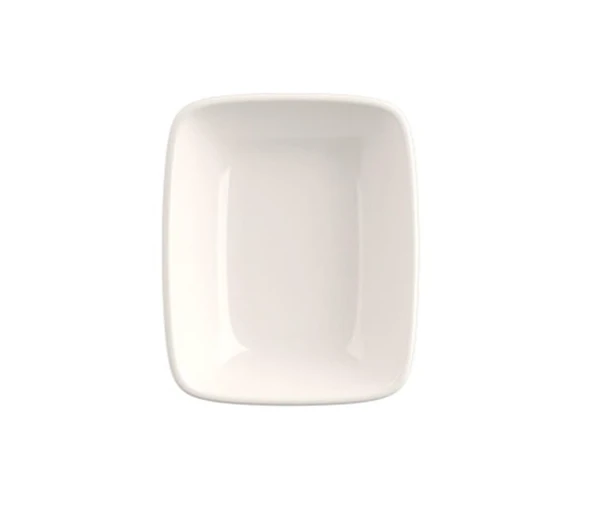 Tabak Evi Porselen Quadro Dikdörtgen Kayık Tabak 14X9,8cm 6 lı - Resim 2