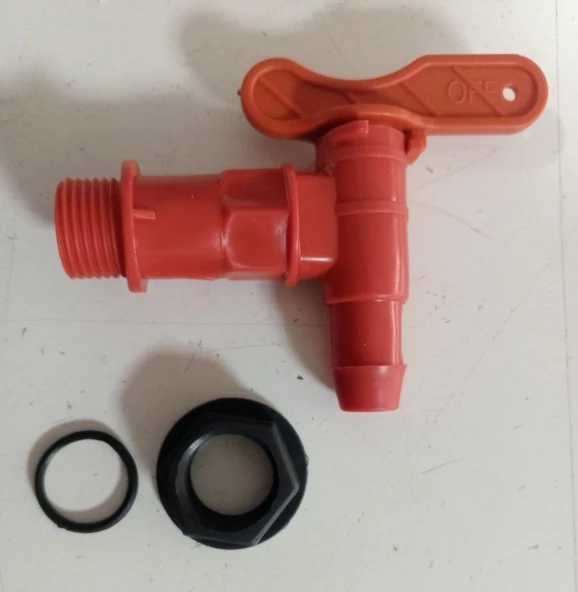 Plastik Bidon Musluğu, Contalı, Somunlu - Resim 2