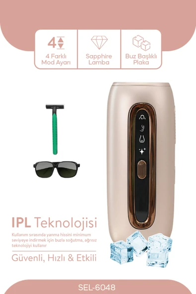 Sinbo SEL-6048 IPL Lazer Epilasyon Cihazı | Acısız Kalıcı Epilasyon - GOLD ürün görseli 1