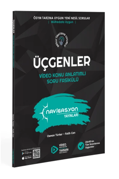 ÜÇGENLER Video Konu Anlatımlı Soru Fasikülü (MEB Müfredatına Uygun-ÖSYM AYARINDA) ürün görseli 1
