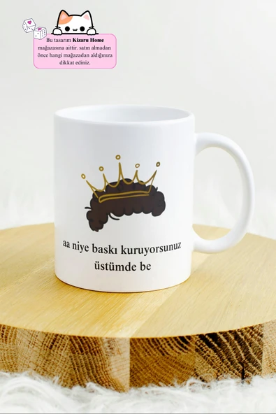 Prens Replik Baskılı Kupa Bardak - aa niye baskı kuruyorsunuz üstümde be ürün görseli 1