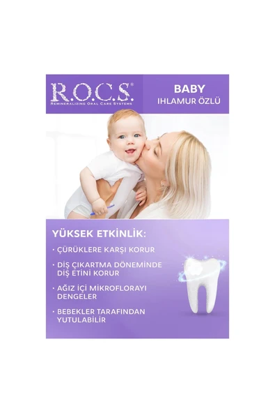 Rocs Baby Ihlamur Özlü Yutulabilir Diş Macunu 0-3 Yaş 35 ml - Resim 4