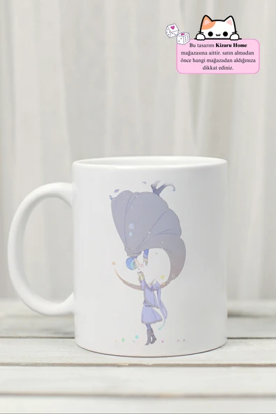 Frieren- Frieren: Beyond Journey's End Anime Tasarım Baskılı Porselen Kupa Bardak ürün görseli 1