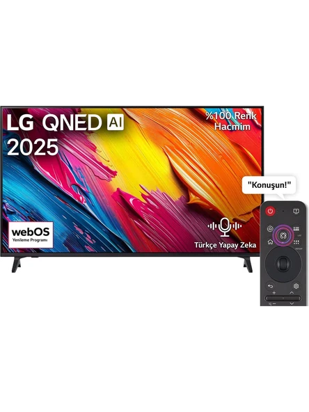 LG 65QNED70A6A 65'' 165 Ekran Uydu Alıcılı 4K Ultra HD Smart QNED TV ürün görseli 1