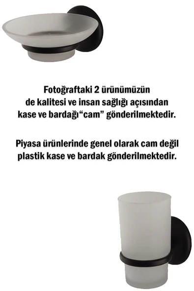 Mutfak Lavabo Banyo Bataryası ve Robot Duş Takımı Köşelik Kağıtlık Havluluk Aksesuarları Siyah Renk - Resim 7
