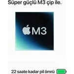 Apple MacBook Pro M3 8GB 512GB SSD macOS 14" Taşınabilir Bilgisayar Gümüş MR7J3TU/A TEŞHİR - Resim 4