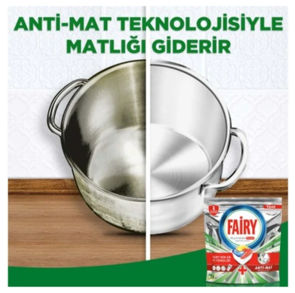 Fairy tablet platinum Plus 30 yıkama, bulaşık makinesi deterjanı, bulaşık tableti. - Resim 5