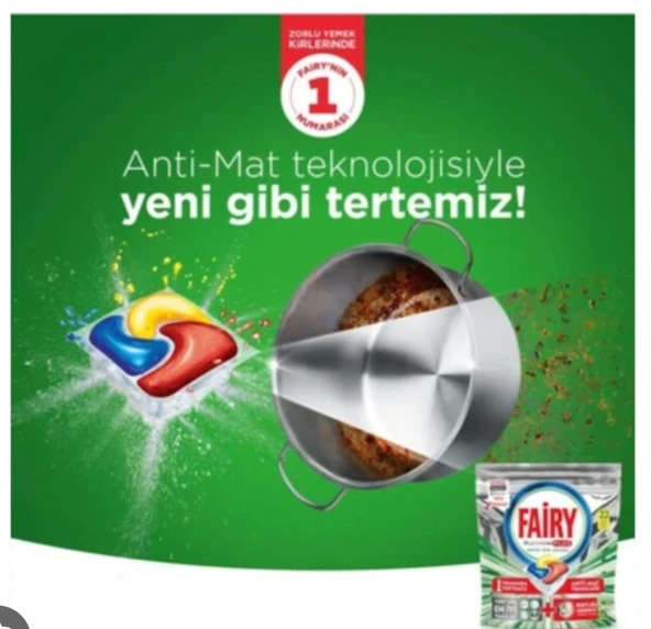 Fairy tablet platinum Plus 30 yıkama, bulaşık makinesi deterjanı, bulaşık tableti. - Resim 4