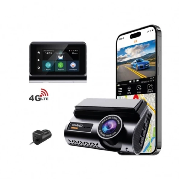 SChitec 2K Araç İçi Kamera Wi-Fi + GPS + 24H Park + Çift Yönlü Konuşma AN-6315 - Resim 3