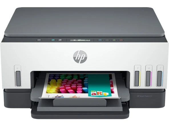 HP 6UU48A 670 SMARTTANK AIO RENKLİ MÜREKKEP PÜSKÜRTMELİ TANKLI YAZICI 12PPM ürün görseli 1