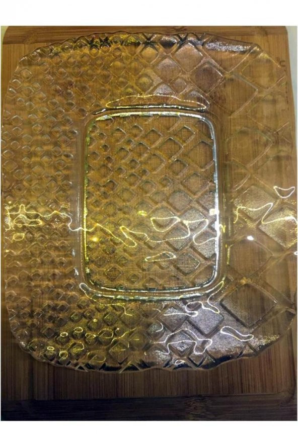 İkram Dünyası Dikdörtgen Cam Meze Tabağı 4 lü 19x23 cm - 4