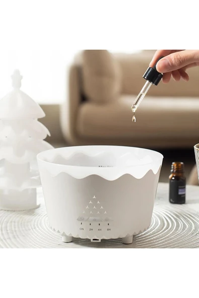 Leerfei V51 Yağmur Bulutu Görünümlü Aroma Difüzör, Nemlendirici -250ml Kapasiteli - Resim 5