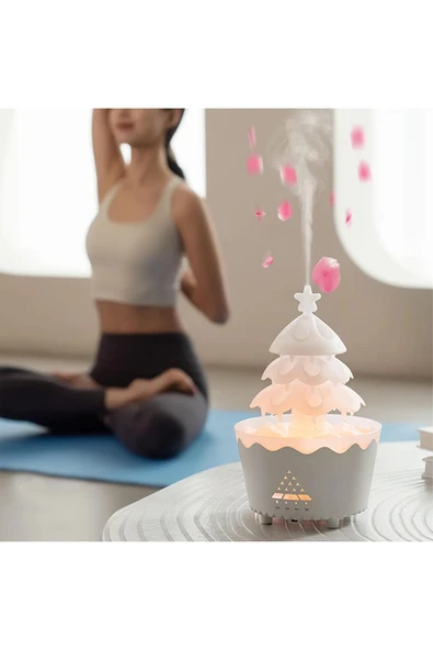 Leerfei V51 Yağmur Bulutu Görünümlü Aroma Difüzör, Nemlendirici -250ml Kapasiteli - Resim 3