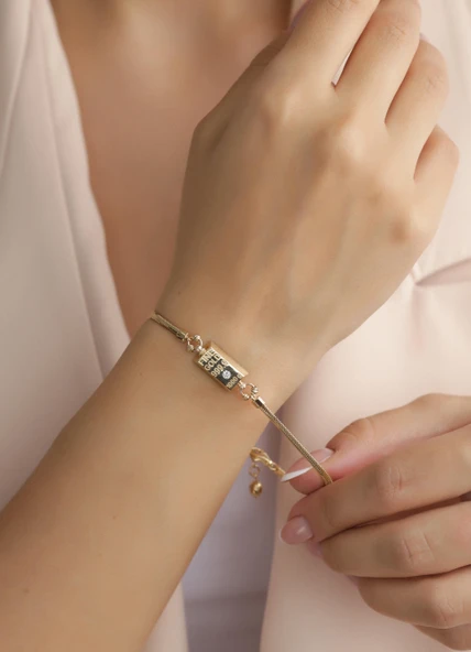 Nar-in Altın Mücevherat Külçe Figürlü İtalyan Zincir Altın Bileklik 018 ürün görseli 1