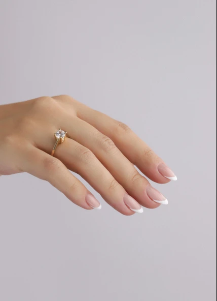 Nar-in Altın Mücevherat Tektaş Altın Yüzük 098 ürün görseli 1