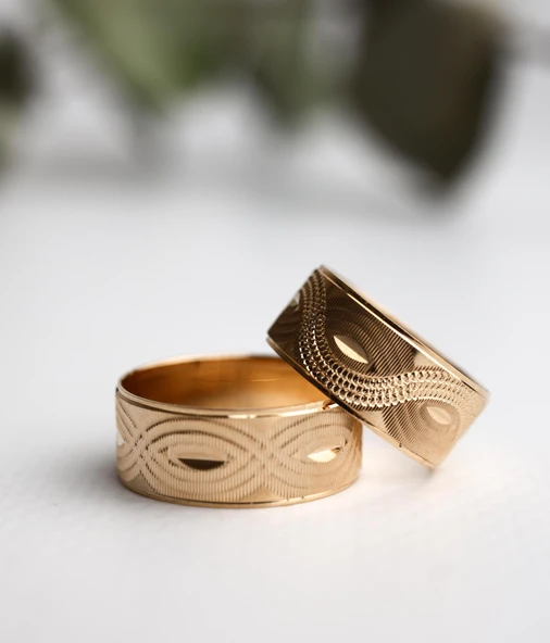 Nar-in Altın Mücevherat Altın Yüzük Erkek Alyans 22 ürün görseli 1