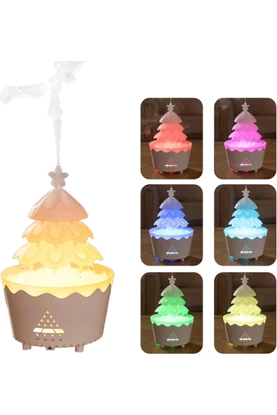 Leerfei V51 Yağmur Bulutu Görünümlü Aroma Difüzör, Nemlendirici -250ml Kapasiteli - Resim 4