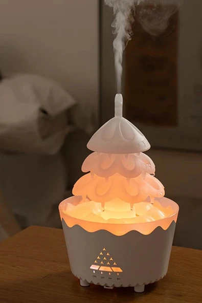 Leerfei V51 Yağmur Bulutu Görünümlü Aroma Difüzör, Nemlendirici -250ml Kapasiteli ürün görseli 1