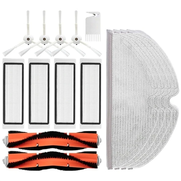 Xiaomi İle Uyumlu Robot Süpürge Aksesuar Set 15 Parça Mi Robot S50 S51 S52 S55 S5 Max S6 ürün görseli 1