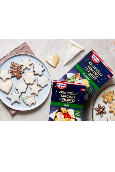 Dr. Oetker Zencefilli Tarçınlı Kakaolu Kurabiye Un Glazür Karışımı 500 g x 2 Adet - Resim 3