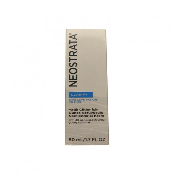 Clarify Güneş Koruyuculu Nemlendirici Krem SPF40 50ml