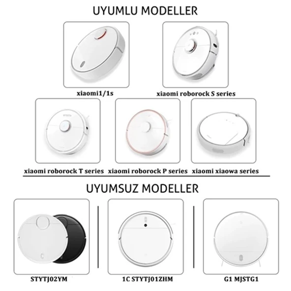 Xiaomi İle Uyumlu Robot Süpürge Aksesuar Set 15 Parça Mi Robot S50 S51 S52 S55 S5 Max S6 - Resim 4