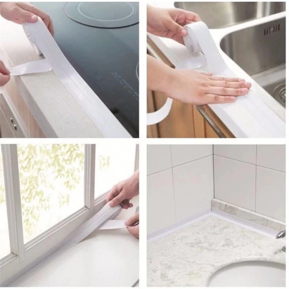 Su Sızdırmaz Bant Lavabo Küvet Kenar Bandı 4 CM - Resim 4