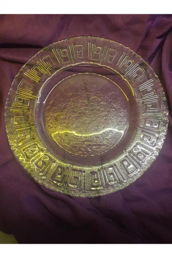 İkram Dünyası Cam Servis Tabağı 6 lı 27 cm - 5