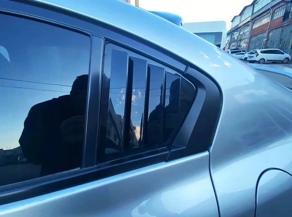 Honda Civic Fb7 Kelebek Cam Kaplama Vizörü Piano Black - 1