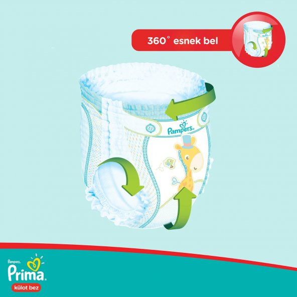 Prima Külot Bebek Bezi 6 Beden Ekonomik Paket 34*3 102 Adet - 4