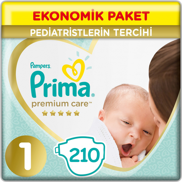Prima Premium Care 1 Numara Yenidoğan 210'lu Bebek Bezi