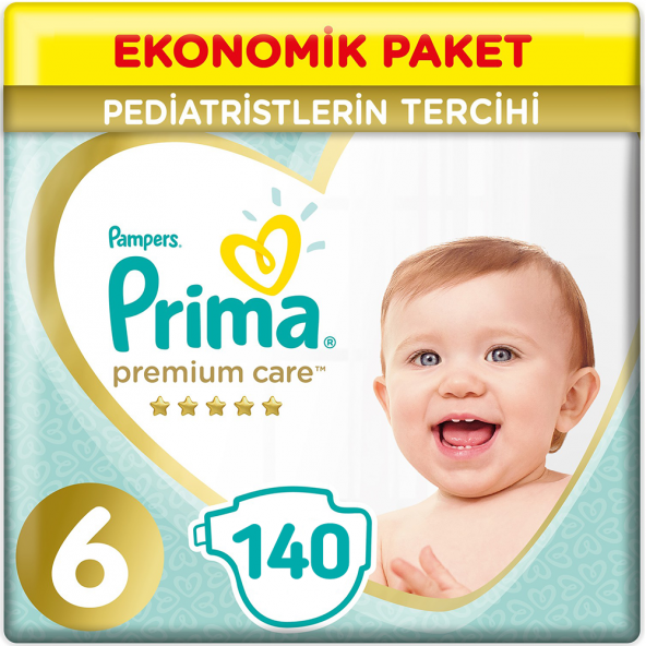Prima Premium Care 6 Beden Bebek Bezi 13+ Kg (4*35) 140 Adet