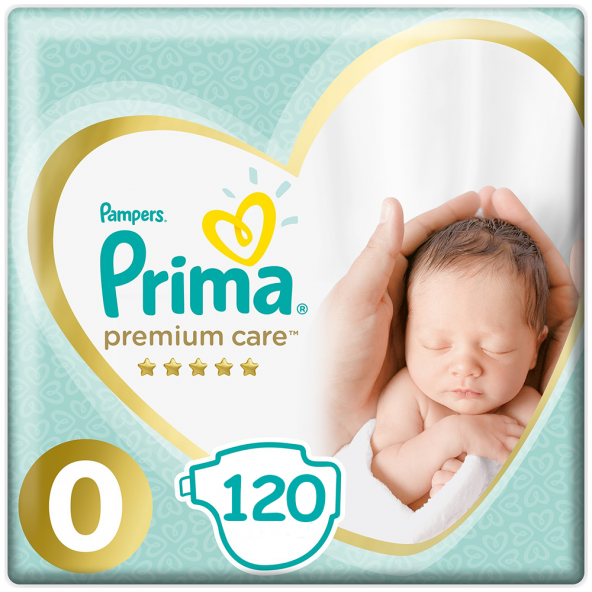 Prima Prematüre Bebek Bezi Yenidoğan 0 Numara 30*4 120 Adet