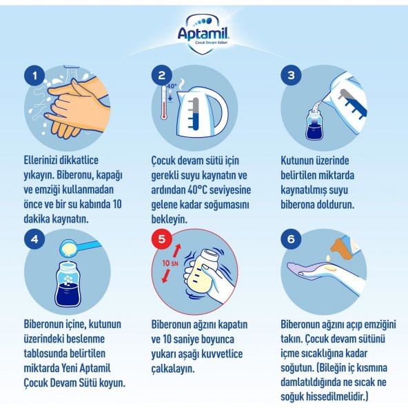 Aptamil Bebek Sütü 1 Numara 800 gr 3 lü Paket - 6