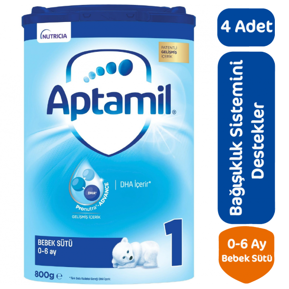 Aptamil Bebek Sütü 1 Numara 800 Gr 4 Lü Paket