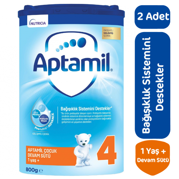Aptamil Devam Sütü 4 Numara 800 gr 2 li Paket