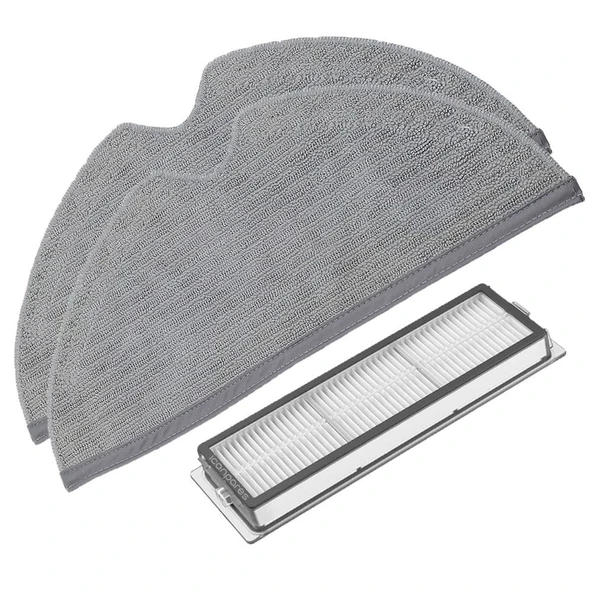 Xiaomi İle Uyumlu Mijia Mop 1C 2C 1T Mi 2Pro+ Dreame F9 Robot Süpürge Hepa Filtre ve Mop Bezi 2 Adet ürün görseli 1
