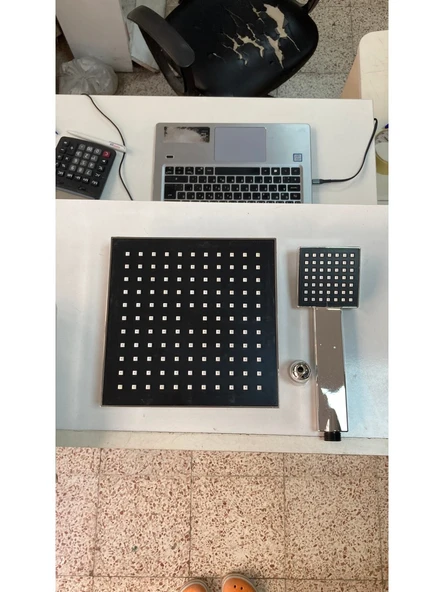 Çankaya Robot Duş Sistemi / Tepe Duş Sistemi Başlığı /kafası+El Duşu Başlığı (Takım) - Resim 4