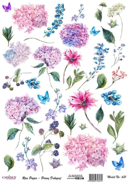 Cadence Pirinç Dekopaj Kağıdı - Model 631 ürün görseli 1