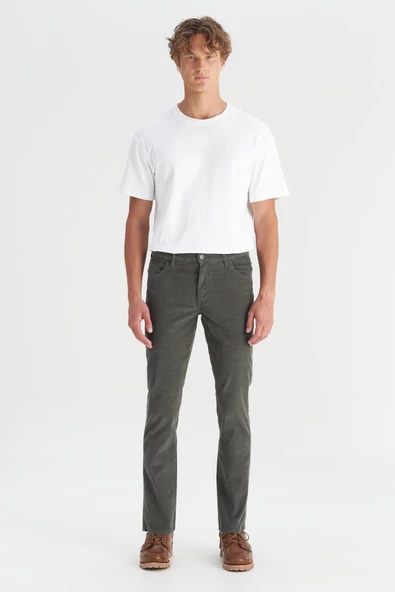 Erkek Texas Slim Kadife Pantolon Green Green 32 34 ürün görseli 1