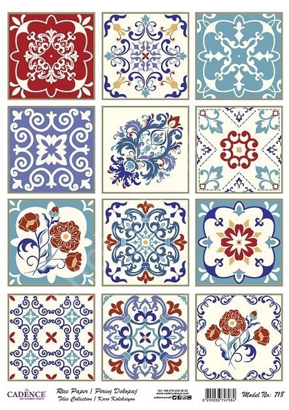 Cadence Pirinç Dekopaj Kağıdı Model - 718 ürün görseli 1