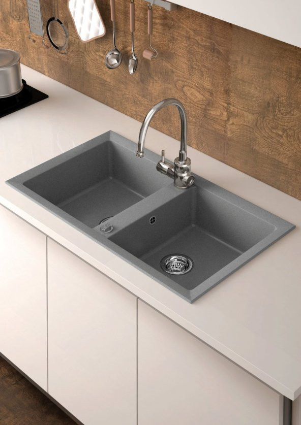 Granit Evye 2 Gözlü Damlalıksız Marmorin Cire 870 - 6